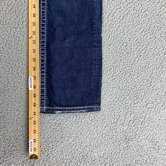 Silver Jeans Women's Lola 17" Straight Fit Thick Stitch Stretch Jean  | Size: 24 - Picture 10 of 14